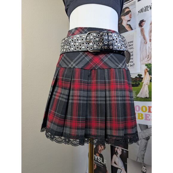 Necessary Objects Dresses & Skirts - Necessary Objects Y2k Plaid Skirt